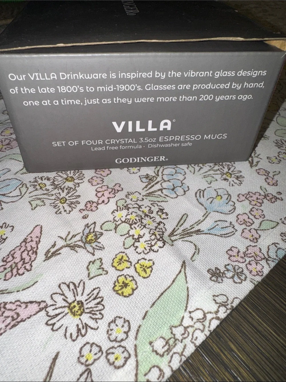 Godinger Villa Espresso mugs
